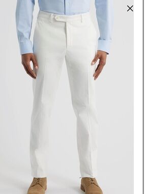 Zanella Parker Men's White Chino Pants